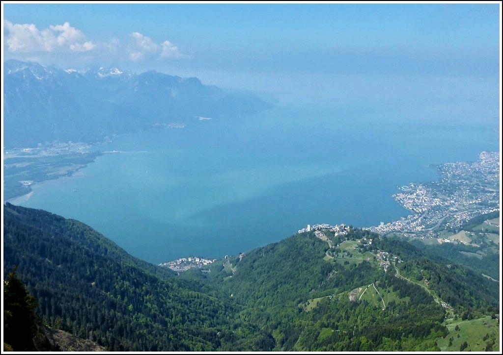 Panorama des Lac L�man von den Rochers de Naye aus gesehen. 26.05.2012 (Hans)