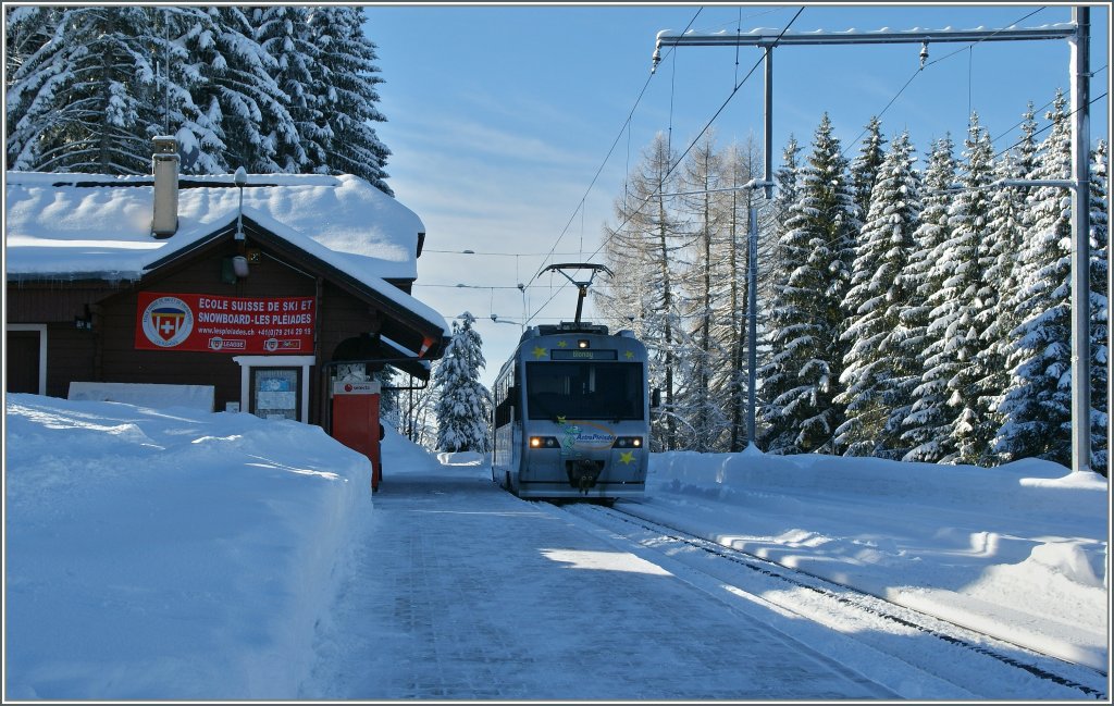 Winter auf dem Les Pleiades. 
19. Dez. 2012
