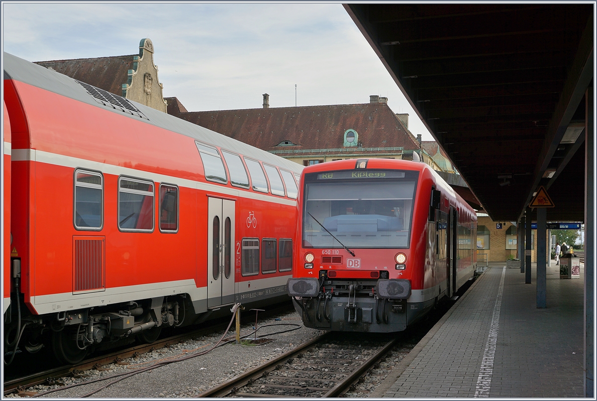 Der DB VT 650 110 als RB nach Kisslegg in Lindau Hbf. 

22. Sept. 2018
