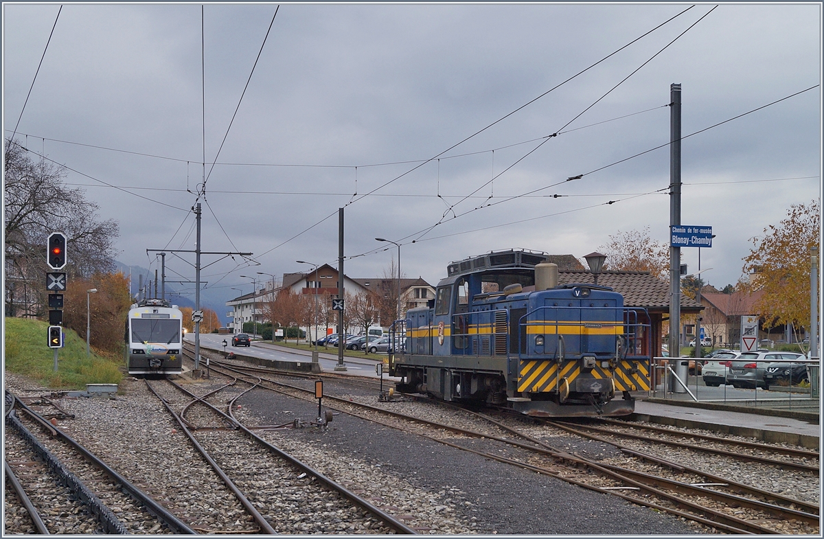 Die MOB Gm 4/4 2004 in Blonay.

27. Nov. 2018