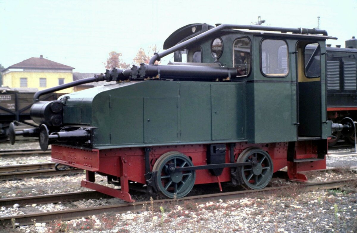 Gasgeneratorlok in N�rdlingen im Oktober 1990.
