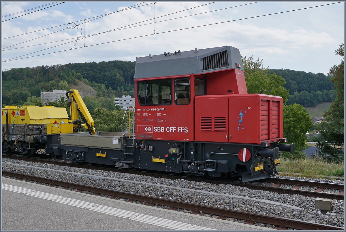 Hinter dem Tm 234 149-3 mit der UIC Nummer Tm 98 85 5 234 149-3 SBB I verbirgt sich das 100. Ameisi (die 100. Ameise).
Puidoux-Chexbres, den 29. August 2018