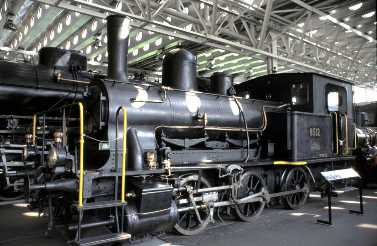 SBB E 3/3 Tigerli Nr.8512 im Verkehrshaus Luzern am 26.08.1999.