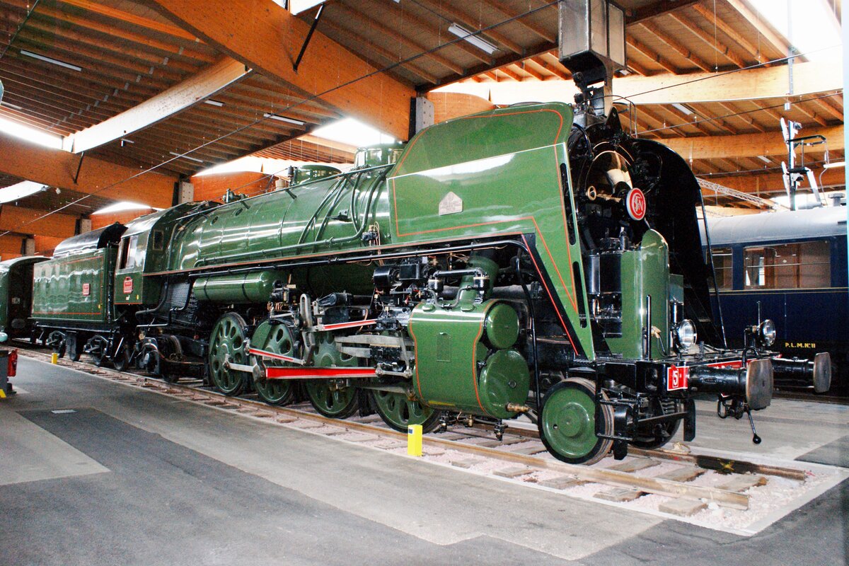 SNCF 141 R 1187 steht am 30 Mai 2019 ins Cité du Train in Mulhouse.