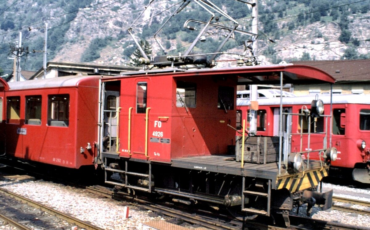 Te 2/2 Nr.4926 der FO in Brig am 23.08.1979.