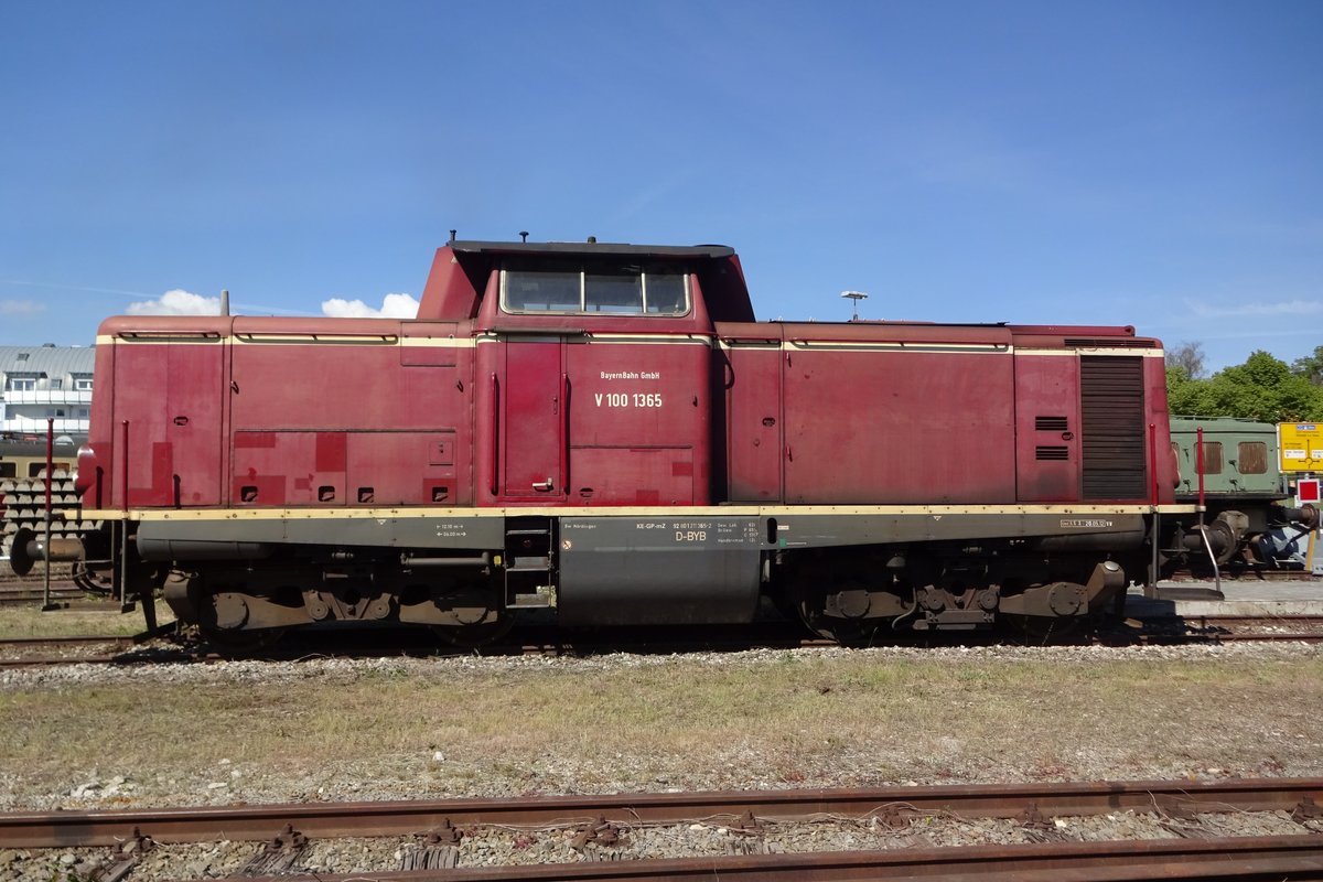 V 100 1365 steht am 2 Juni 2019 ins BEM in N�rdlingen.