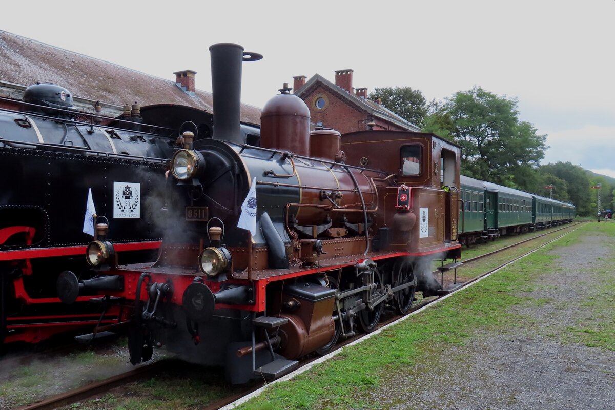 Während das 50.Jahresjubiläum war bei der CFV3V u.A. 'Tigerli' 8511 der SSV zu Gast. Am 22 September 2023 lauft sie um in Treignes.