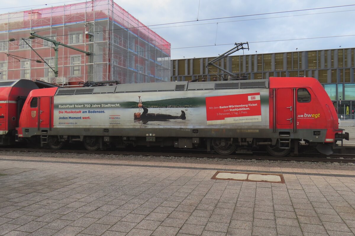 Werbelok 146 230 steht am 14 Februar 2024 in Singen (Hohentwiel). 
