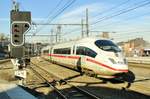 ICE 406 053 verlässt am 20 Januar 2017 Lüttich-Guillemins.
