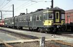 SNCB Typ AM 78 Nr.753 Vmax 140km/h; Lüp 46,615m in Brüssel-Schaerbeck am 09.03.1996.