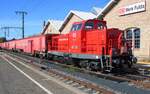 Tunnelrettungszug mit DB 714 115 steht am 23 September 2025 in Fulda.