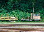 Schmalspur GKW - MUV 69/750, abgestellt am 26.08.2013 beim Bahnhof Cranzahl, er wartet wohl auf bessere Zeiten.