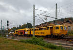 Die Plasser & Theurer Universalstopfmaschine UNIMAT 09-32/4S DYNAMIC, Schweres Nebenfahrzeug Nr.