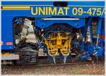 Detail, das Stopfagregat der Plasser und Theurer Universalstopfmaschine Unimat 09-475/4S  (Schweres Nebenfahrzeug Nr.