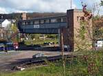 Behelfsstellwerk 3 in Chemnitz-Hilbersdorf in Chemnitz am 19.04.2017.
