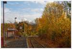 Eigentlich sollte um diese Uhrzeit ein Triebzug der Daadetalbahn kommen, aber nicht samstags...