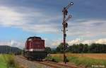 speziell (aber nat�rlich nicht nur) f�r Stefan: die Variante der V 100 mit mehr Abstand zum Signal:   V 100 KCL 202 787-8, KUBE CON logistics GmbH Lok Nr.