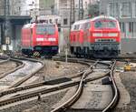 146 207-6 und 218 472-9 und eine weitere 218 in Ulm am 30.11.2013.