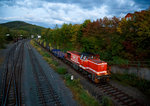   Als ich am 29.09.2016 sp�t auf dem Nachhauseweg war, sah ich dass das Einfahrtssignal in Herdorf auf Hp2 stand, so konnte ich um 19:25 Uhr diese Aufnahme von der Br�ck Wolfsweg machen....