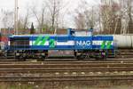 Seitenblick auf NIAG-2 in Gladbeck West am 7 Januar 2014.