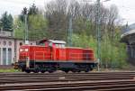 294 785-1 (V 90 remotorisiert) der DB Schenker Rail am 30.04.2012 abgestellt im Rangierbahnhof Kreuztal.