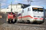 294 815-6 und 401 020 in Amstetten am 01.03.2010.