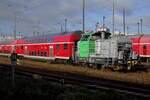 Vossloh 650 301 steht in DB Rangierdienst am 18 September 2022 in Berlin-Lichtenberg.