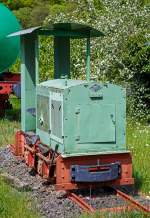   Eine O&K LD 2 Feldbahnlok am 14.05.2015 in Niederfischbach (nähe Bürgerpark).