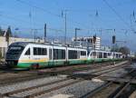 VOGTLANDBAHN/TRILEX: Bis zum Fahrplanwechsel 2014 wurden die gr�nen Dieseltriebz�ge der BR 642 von VOGTLANDBAHN auf TRILEX umbenannt.
