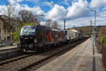 Die an die HELROM GmbH (Frankfurt am Main) vermietete Siemens Vectron MS 5370 071-0   PAUL  / 6193 240 (91 51 5370 071-0 PL-ID) der CARGOUNIT Sp.