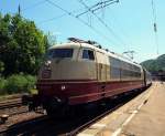 103 113-7 in Geislingen an der Steige mit EC aus Österreich am 22.06.2014.