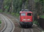 115 509-2 Solofahrt auf der Geislinger Steige am 10.08.2009.