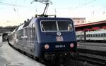 120 151-6 mit Werbung für ZDF in Ulm am 13.03.1999.