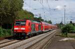 DBB: RE nach Basel Bad Bf mit der 146 236-5 bei der Einfahrt in den Bahnhof Freiburg im Breisgau am 3.