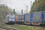 101 102-2 mit IC und 152 mit Walter Sattelaufliegerzug Begegnung in Westerstetten am 07.10.2010.