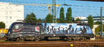   Die MRCE-Dispolok ES 64 U2-009 / 182 509-0 (91 80 6182 509-0 D-DISPO) ist am 25.09.2016 beim Bahnhof Basel Badischer Bahnhof abgestellt.