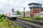 Am 31 Mai 2012 durchfahrt 185 717 Celle.