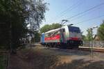 Soloauftritt f�r DBC 186 259 durch Wijchen am 9 Augustus 2020.