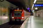   Ein gro�er Teil der S-Bahnen durch Frankfurt am Main verl�uft unterirdisch....