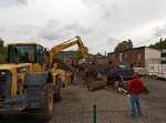Gleisbaustelle Bf.