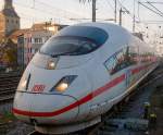   Der ICE 3 - Tz 4654 (Baureihe 406) fährt am 31.10.2015, als ICE 17 (Bruxelles-Midi - Köln Hbf - Frankfurt a.M.