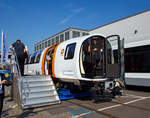 Stadler pr�sentierte auf der InnoTrans 2018 (hier 19.09.2018) in Berlin einen der 17 neuen f�r die Glasgow Subway bestimmten Metroz�ge (METRO GLASGOW EMU).