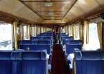Innenraum des historische Rheingold Sch�rzenspeisewagen WR�ge (56 80 88-43 022-4 ) am 14.08.2010 im Rheinisches Industriebahn-Museum (RIM) in K�ln.
