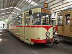 Straßenbahn / Stadtverkehr; Straßenbahnmuseum Wehmingen bzw. ex Düsseldorf als Fahrschulwagen T 4 Nr.5103 von Düwag Baujahr 1955 ex Düsseldorf in Wehmingen am 15.06.2014.
