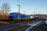 In Doppeltraktion fahren die Siemens Vectron MS – X4 E-804 / 7193 804-0 (91 80 7193 804-0 D-DISPO) der Beacon Rail Capital Europe GmbH und die Siemens Vectron AC - 193 211  Jimmy  (91 80 6193