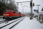 Heute hat es etwas geschneit und es schneit noch....