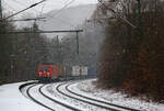 Heute hat es etwas geschneit und es schneit noch....