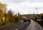 Am 16 Oktober 2025 gab es in Betzdorf/Sieg eine Weichenstörung, so hatte der gerade in den Bahnhof Kirchen/Sieg eingefahrene RE 9 - Rhein Sieg Express (RSX) Siegen - Köln – Aachen,