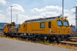   Das Tunnelinspektionsfahrzeug TIF 705 102 (Schweres Nebenfahrzeug Nr.99 80 9 146 002-7 D-DB) ist am 07.07.2018 beim ICE-Bahnhof Montabaur abgestellt.