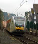   Ein Stadler GTW 2/6 der Hellertalbahn als RB 96 (Hellertalbahn) Dillenburg-Haiger-Burbach-Neunkirchen-Herdorf-Betzdorf/Sieg, er fährt über die gleich namentliche Strecke Hellertalbahn (KBS